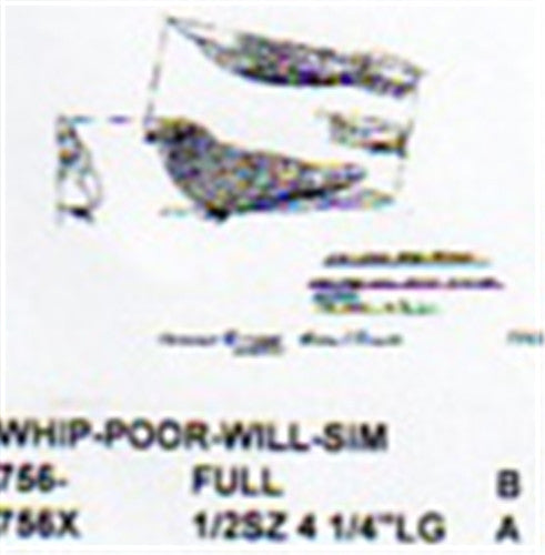 Whip-Poor-Will  Setting 1/2 Size