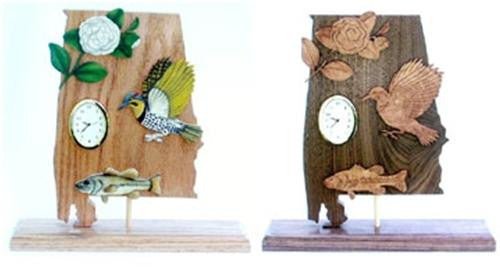 Alabama State Scroll Saw Clock Pattern - Cherry Tree Toys