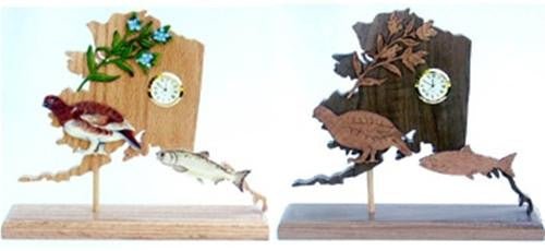 Alaska Scroll Saw Clock Pattern - Cherry Tree Toys