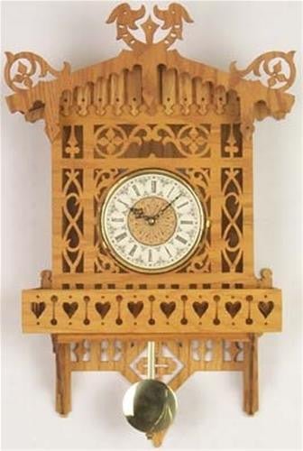 Alpine Wall Scroll Saw Clock Plan - Cherry Tree Toys