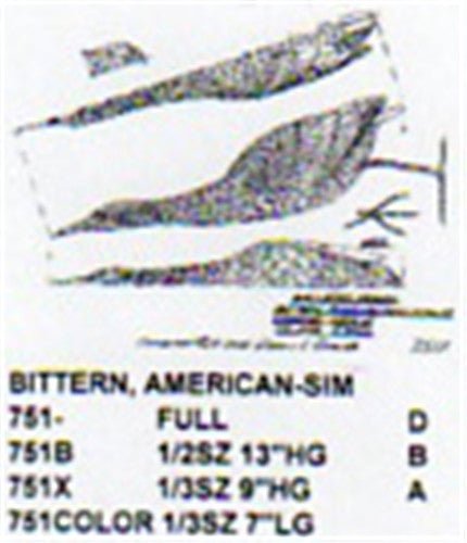 American Bittern Standing/Head Up Hummul Carving Company – Cherry Tree Toys