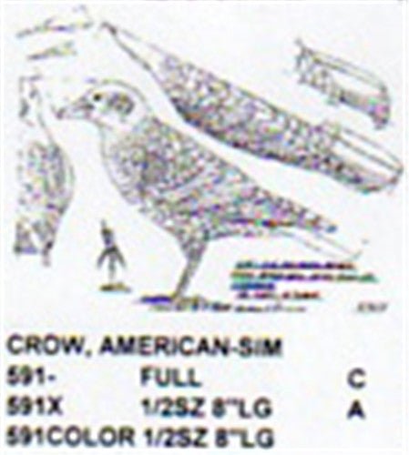 American Crow Carving Pattern - Cherry Tree Toys