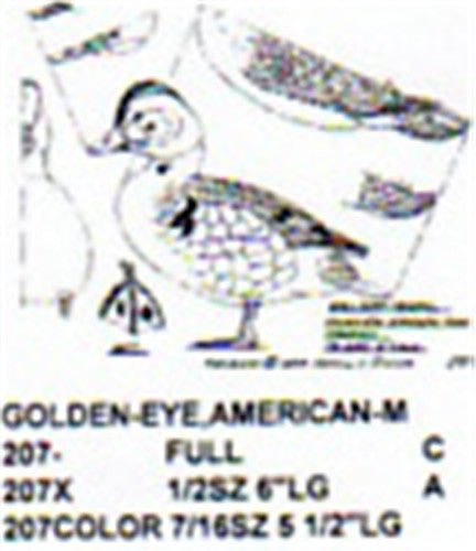 American Golden Eye Standing Carving Pattern - Cherry Tree Toys