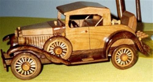 Antique Model A Roadster Model Toy Plan - Cherry Tree Toys