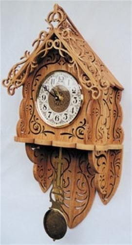 Autumn Breeze Scroll Saw Clock Pattern - Cherry Tree Toys