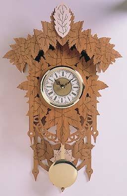 Autumn Clock Scroll Saw Pattern - Cherry Tree Toys