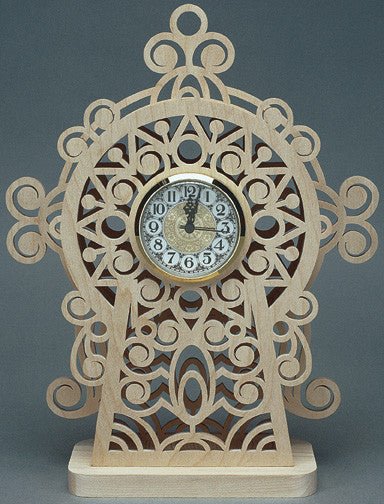 Aztec Scroll Saw Clock Pattern - Cherry Tree Toys