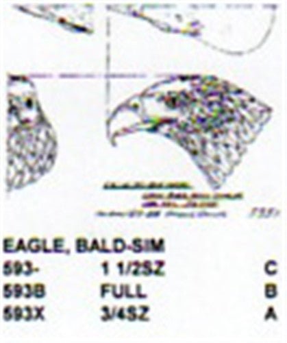 Bald Eagle Head Carving Pattern - Cherry Tree Toys