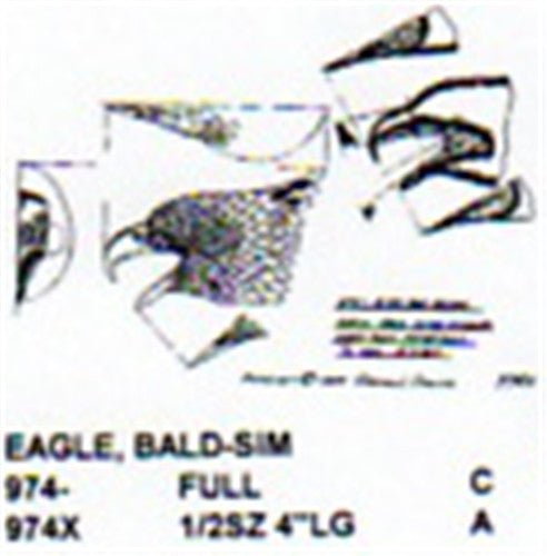 Bald Eagle Head Mouth Open Carving Pattern - Cherry Tree Toys