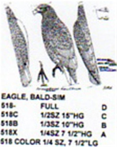 Bald Eagle Standing Carving Pattern - Cherry Tree Toys