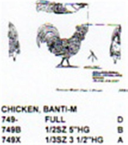 Banti Chicken Carving Pattern - Cherry Tree Toys