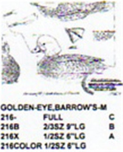 Barrows Golden Eye Resting On Water Carving Pattern - Cherry Tree Toys