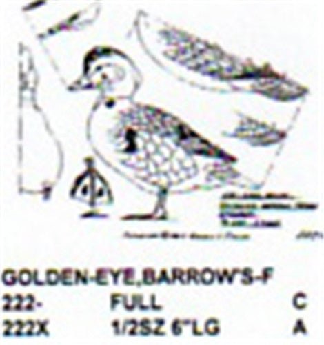 Barrows Golden Eye Standing Carving Pattern - Cherry Tree Toys