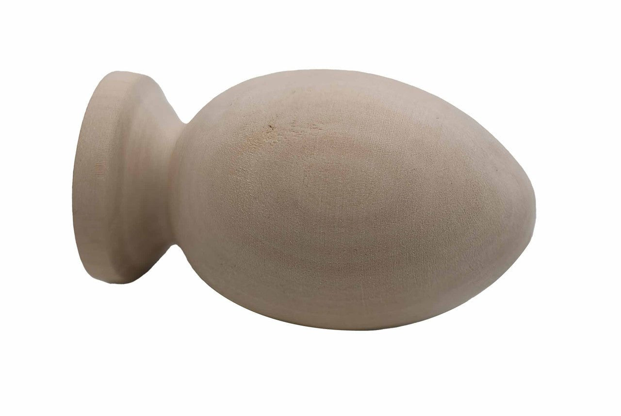 Basswood Hen Egg on Pedestal - Cherry Tree Toys