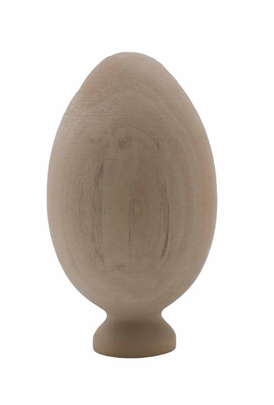 Basswood Large Egg on Pedestal - Cherry Tree Toys