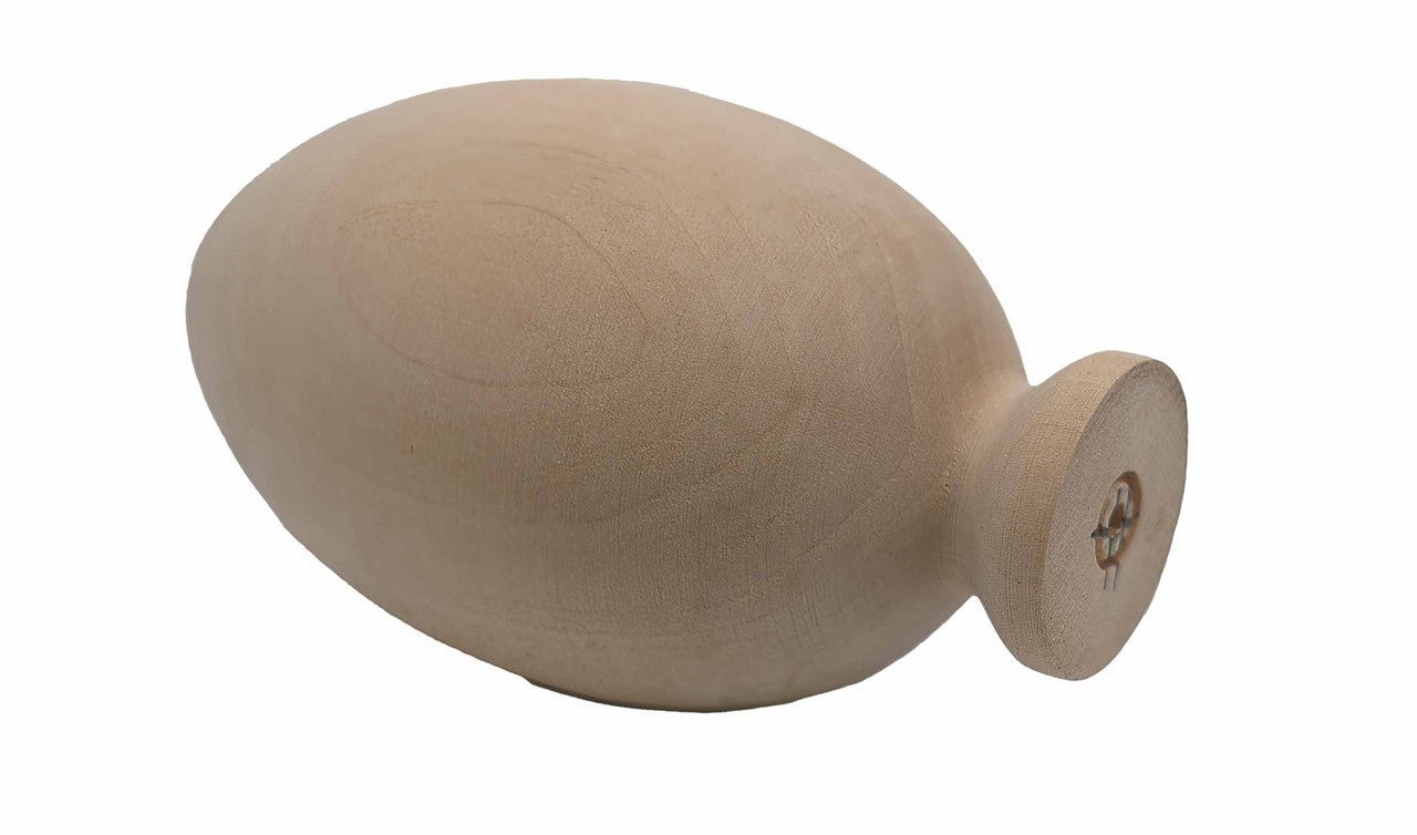 Basswood Large Egg on Pedestal - Cherry Tree Toys