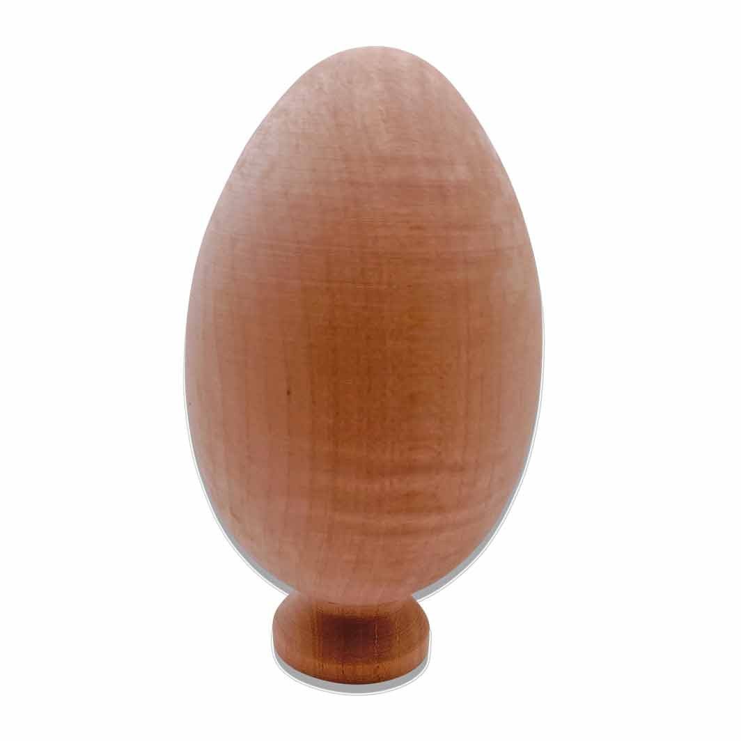 Basswood Large Egg on Pedestal - Cherry Tree Toys