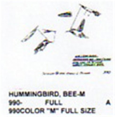 Bee Hummingbird Carving Pattern - Cherry Tree Toys