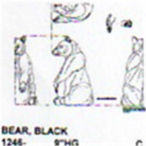 Black Bear Setting Up 9" High - Cherry Tree Toys