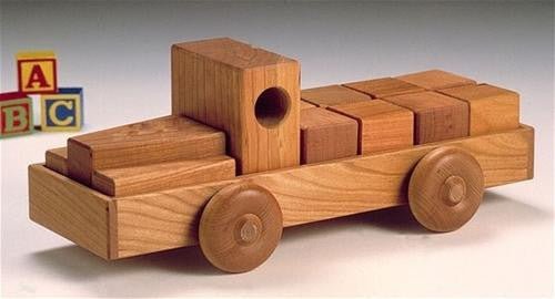 Block Truck Toy Woodworking Plan - Cherry Tree Toys