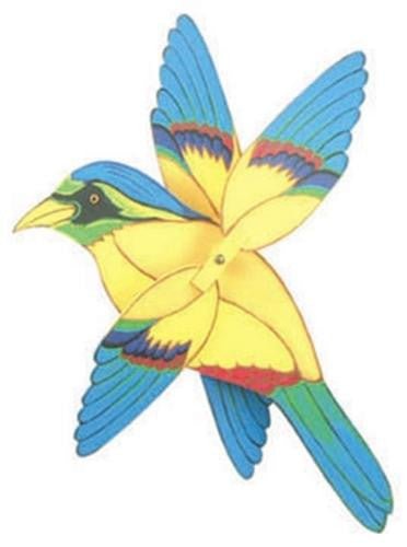 Blue Crown Motmot Whirligig Plan - Cherry Tree Toys