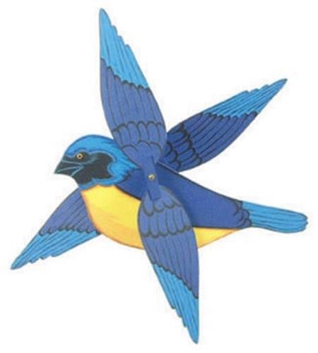 Blue Hooded Tanager Whirligig Plan - Cherry Tree Toys