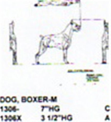 Boxer Male Standing 3 1/2" High - Cherry Tree Toys