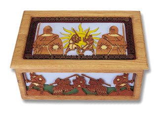 Brave Knights Keepsake Box Scroll Saw Plan - Cherry Tree Toys