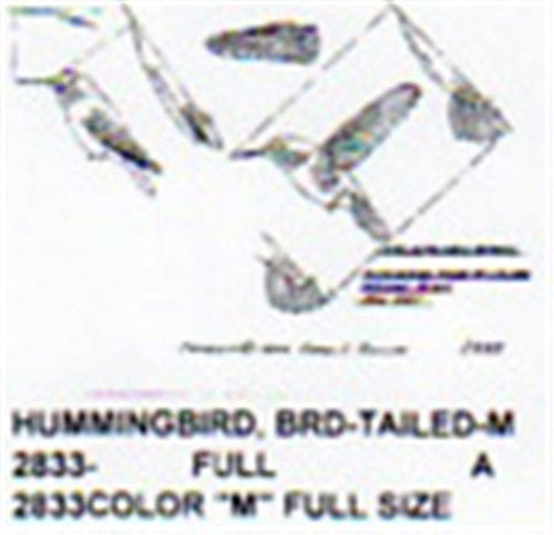 Broad Tailed Hummingbird Carving Pattern - Cherry Tree Toys