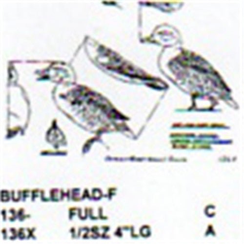 Bufflehead Female Standing/Calling/Walking Carving Pattern - Cherry Tree Toys