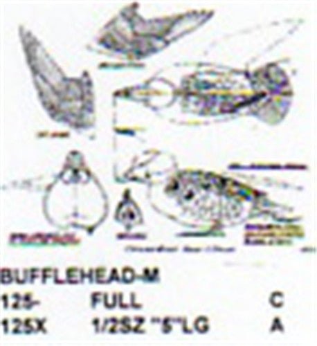 Bufflehead Male Leg & Wing Stretch Carving Pattern - Cherry Tree Toys