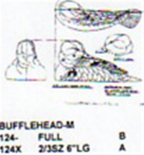 Bufflehead On Water/Head Back Carving Pattern - Cherry Tree Toys