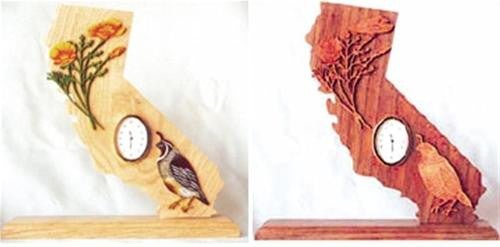 California Scroll Saw Clock Pattern - Cherry Tree Toys