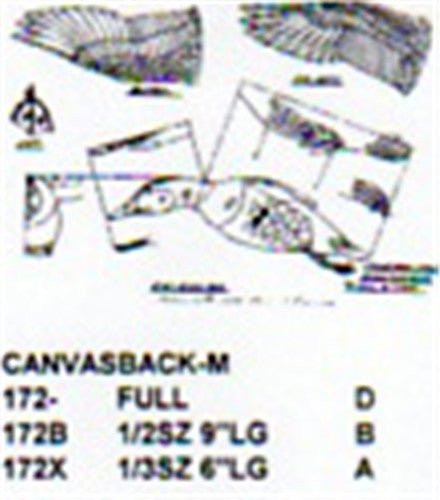 Canvasback Male Flying/Landing Carving Pattern - Cherry Tree Toys