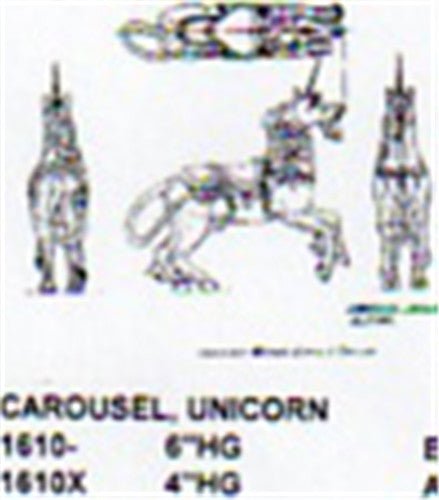 Carousel Unicorn 4"H - Cherry Tree Toys