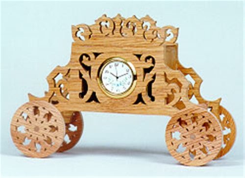 Carriage Scroll Saw Clock Pattern - Cherry Tree Toys