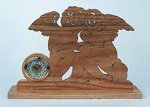 Cherubs Clock Scroll Saw Pattern - Cherry Tree Toys