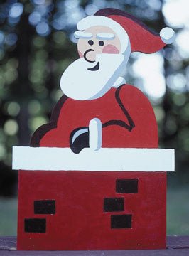 Chimney Santa Yard Decoration Pattern - Cherry Tree Toys