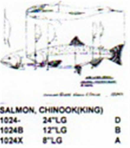 Chinook Salmon (King) Mouth Open - Mouth Closed 24" Long - Cherry Tree Toys