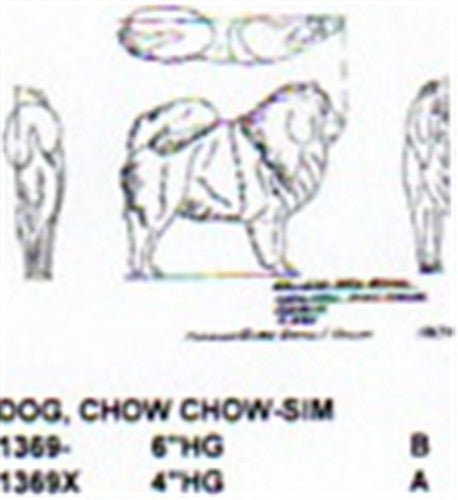 Chow Chow Standing 6" High - Cherry Tree Toys