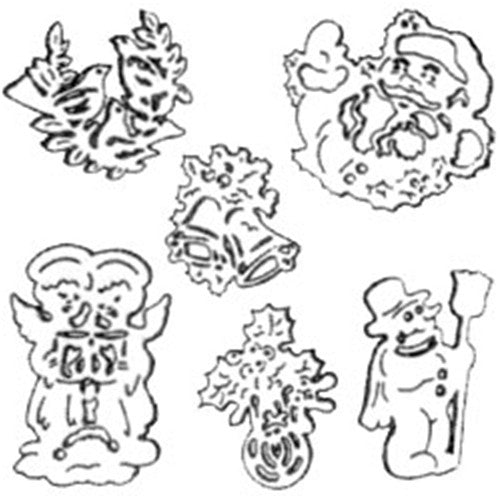 Christmas Ornaments Digital Pattern Cherry Tree Toys