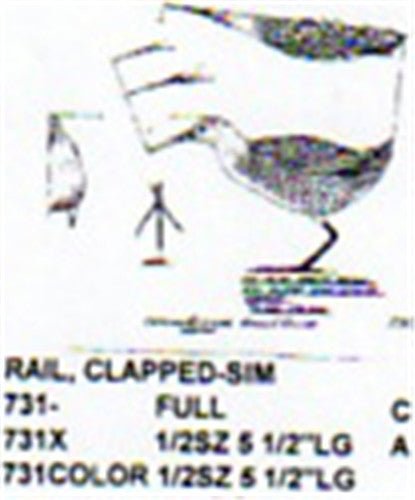 Clapper Rail Standing 1/2 size - Cherry Tree Toys