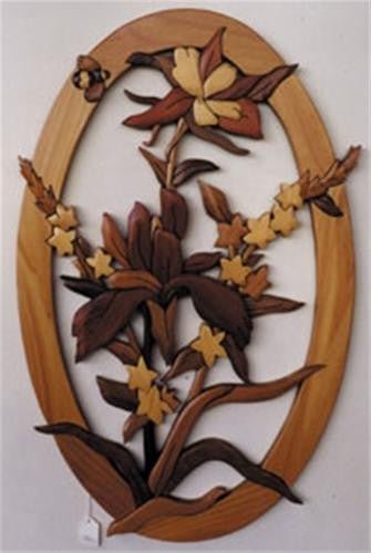 Columbine and Bee Intarsia Plan - Cherry Tree Toys