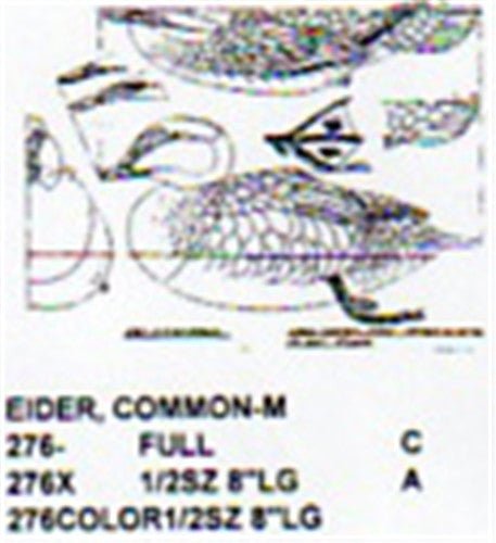 Common Eider Resting On Water Carving Pattern - Cherry Tree Toys