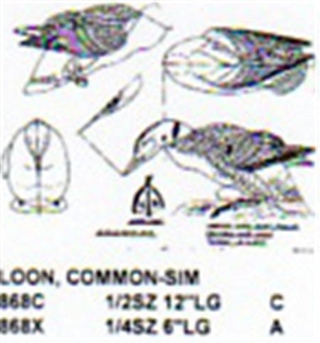 Common Loon Crouched On Nest 1/2 Size - Cherry Tree Toys