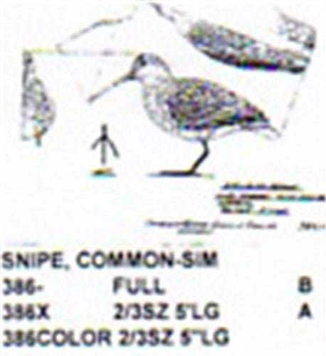 Common Snipe Standing Carving Pattern - Cherry Tree Toys