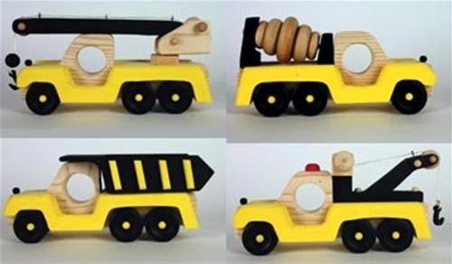 Construction Vehicle Set Toy Woodworking Plans - Cherry Tree Toys