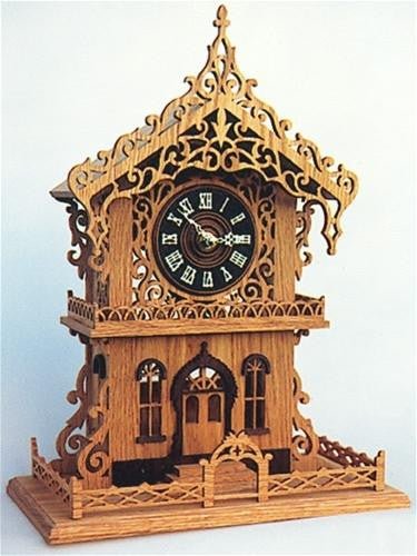 Cottage Clock Scroll Saw Plan - Cherry Tree Toys