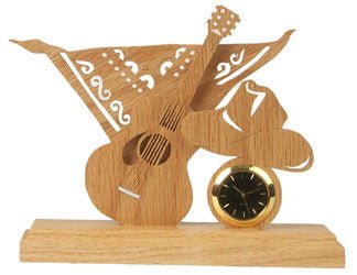 Country Western Guitar Clock Pattern - Cherry Tree Toys