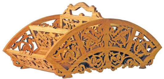 Curved Work Basket Scroll Saw Plan - Cherry Tree Toys